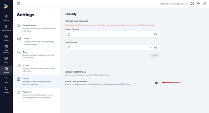 Screenshot toggle