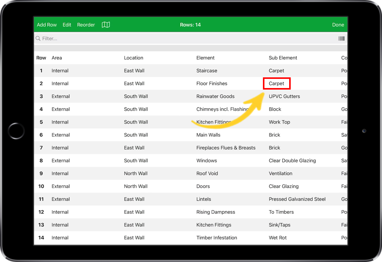 Managing Tabular Data on your iOS Device