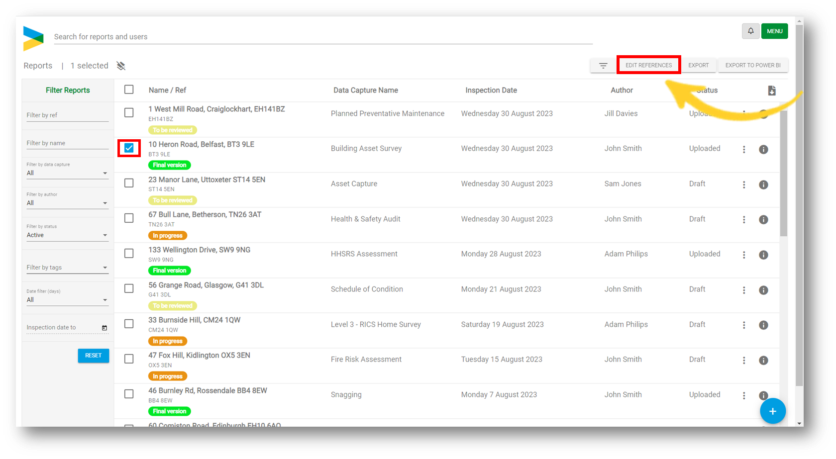 Tagging Feature Using the Tagging feature