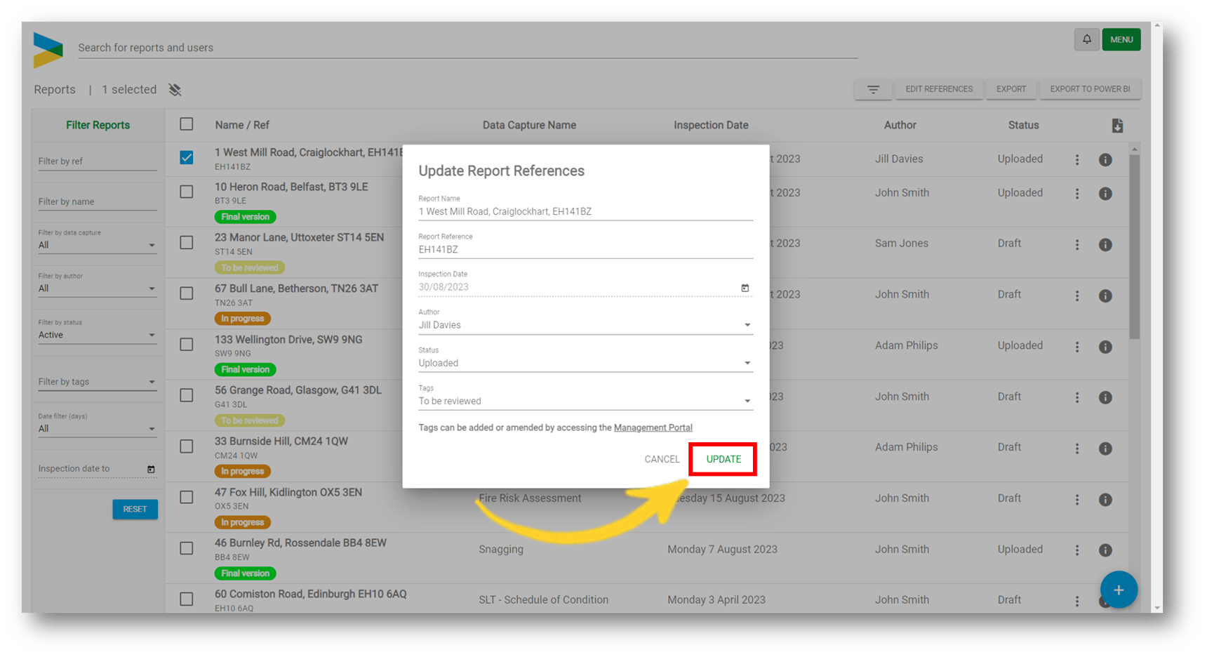 Using the Tagging feature