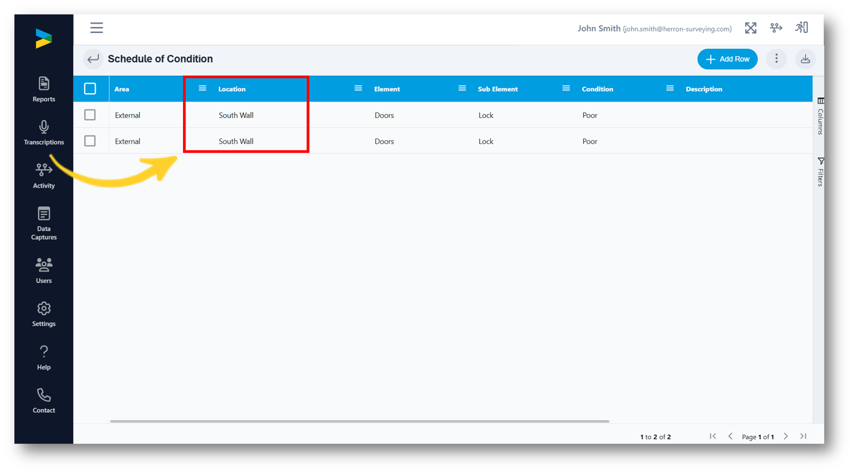 Web Portal 2.0: Managing Tabular Data