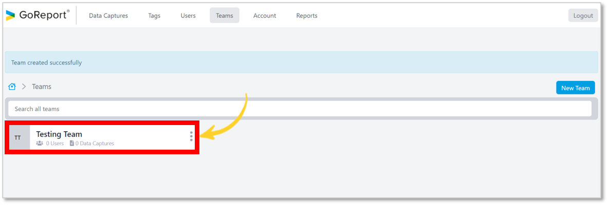 Go! Report Sample How to use GoReport Teams