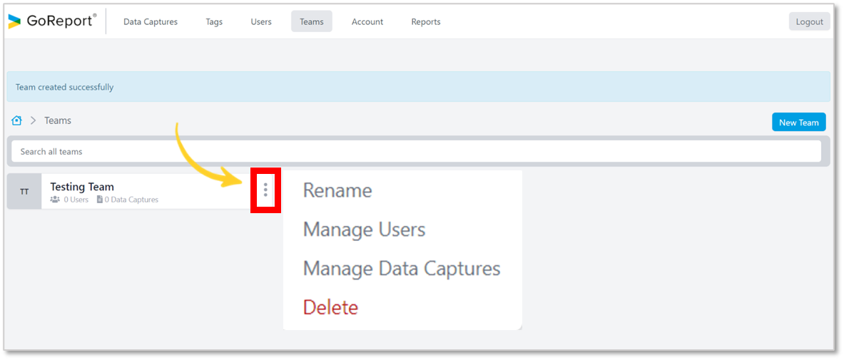 Go! Report Sample How to use GoReport Teams