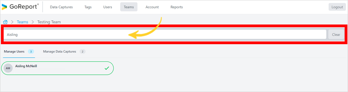 Go! Report Sample How to use GoReport Teams
