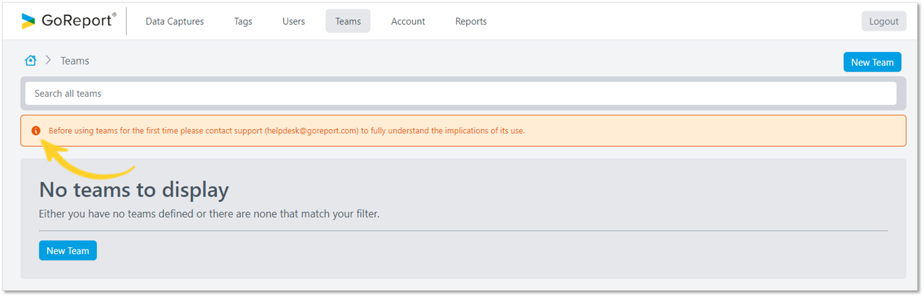 Go! Report Sample How to use GoReport Teams
