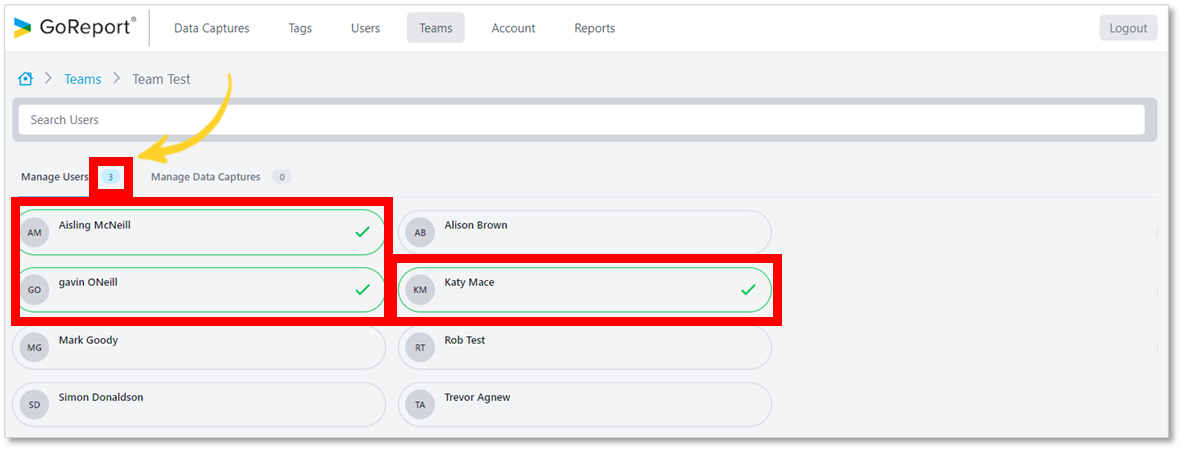 Go! Report Sample How to use GoReport Teams