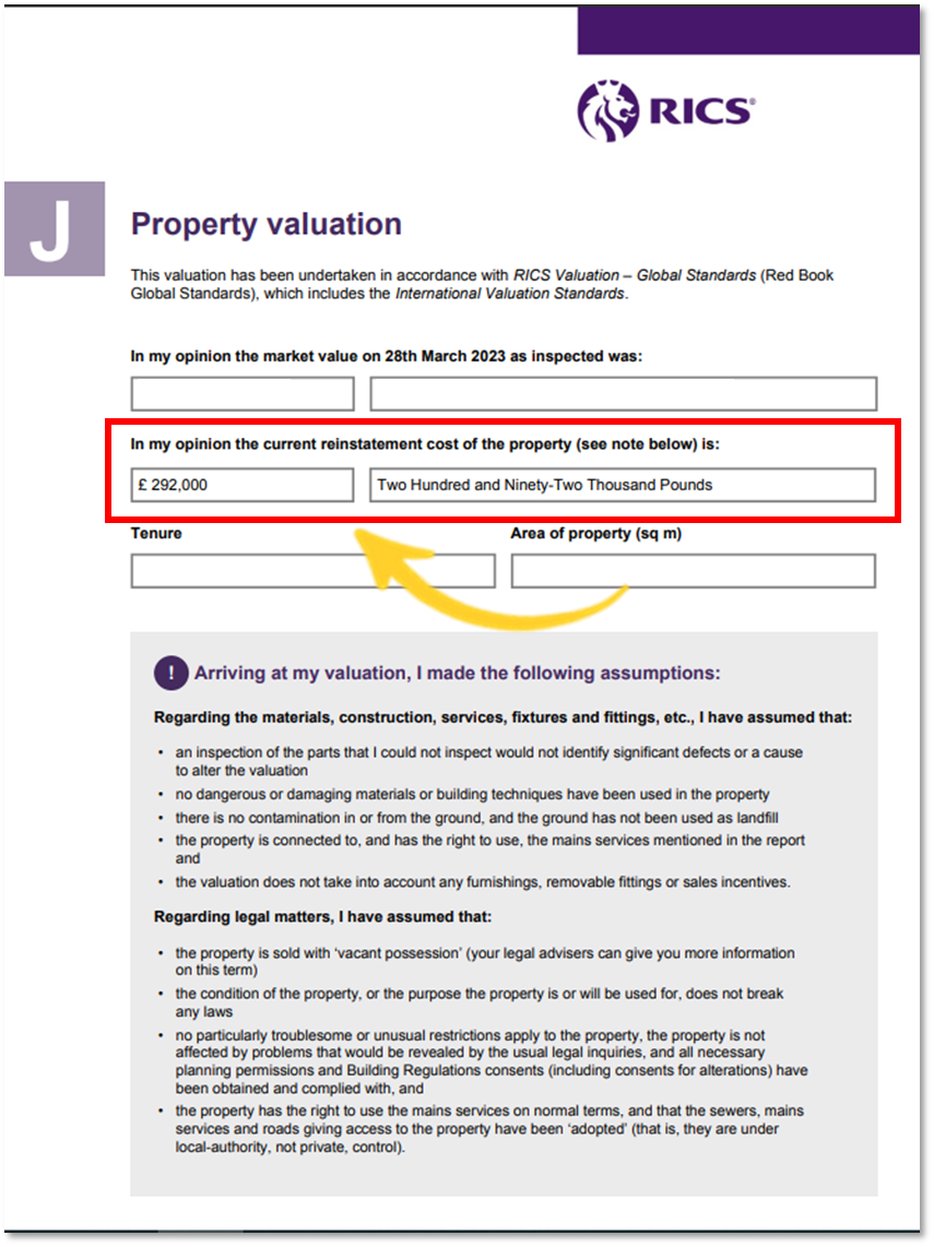 An exmaple of the BCIS integration in a survey template